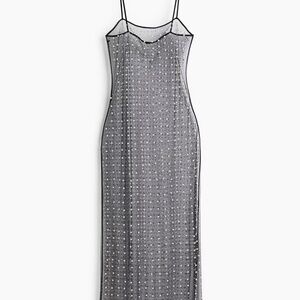 H&M EMBELLISHED Pearl MESH DRESS S NWT RARE!